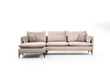 Ecksofa links Felix Beige