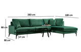 Ecksofa Papira Grün