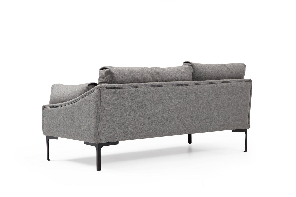 Ecksofa links Leo Grey