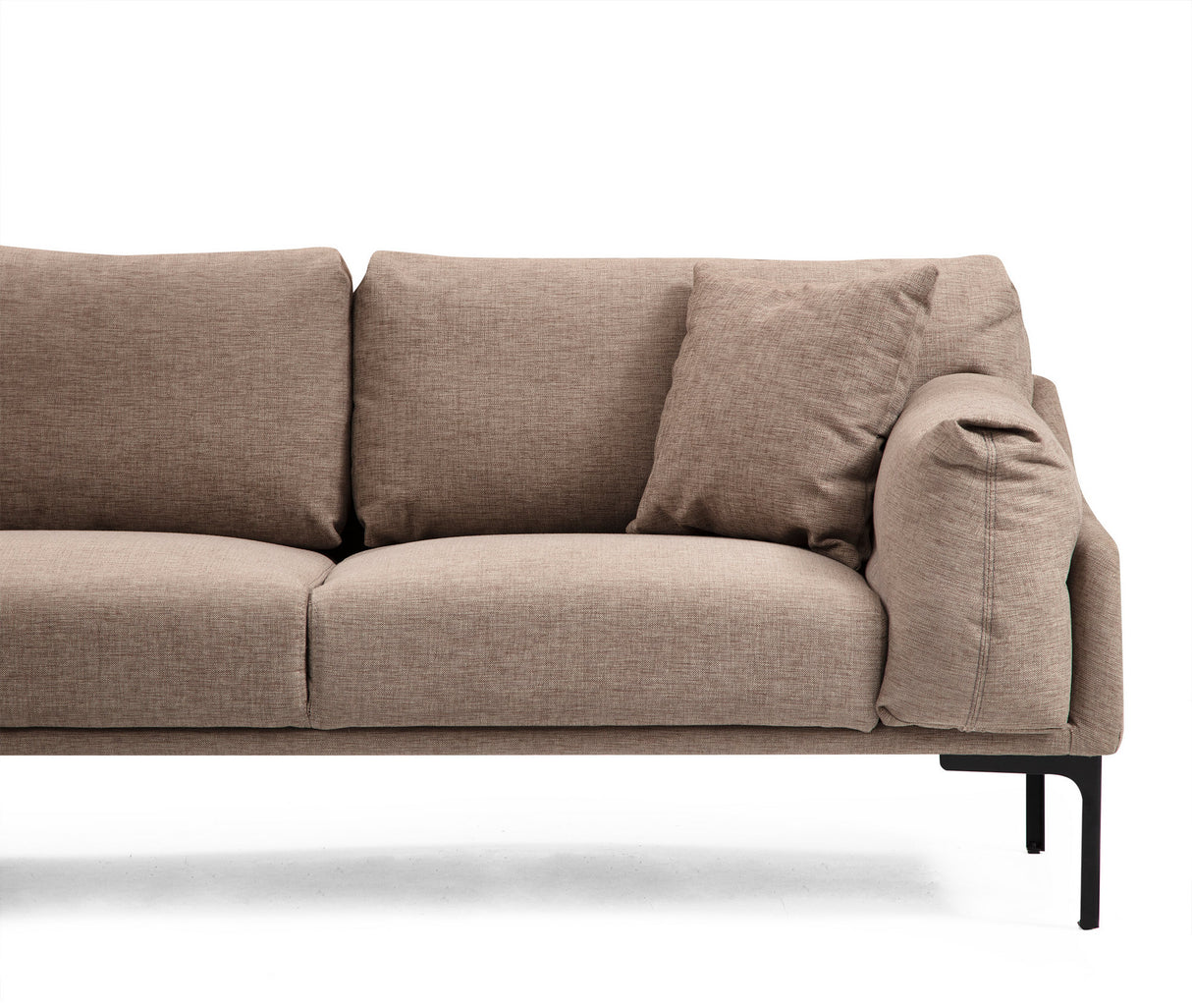 Ecksofa links Leo Mokka