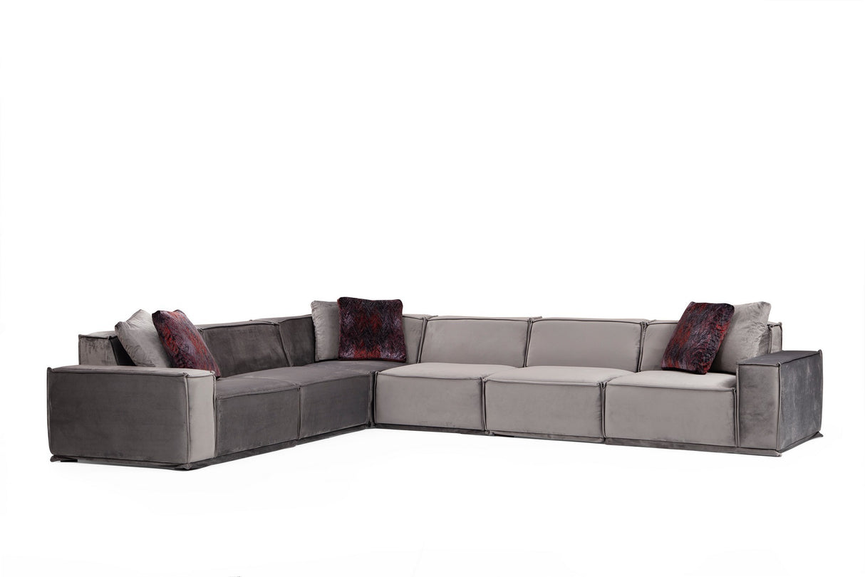 Ecksofa Lego Grau