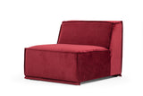 Ecksofa links Lego Burgund