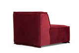 Ecksofa links Lego Burgund