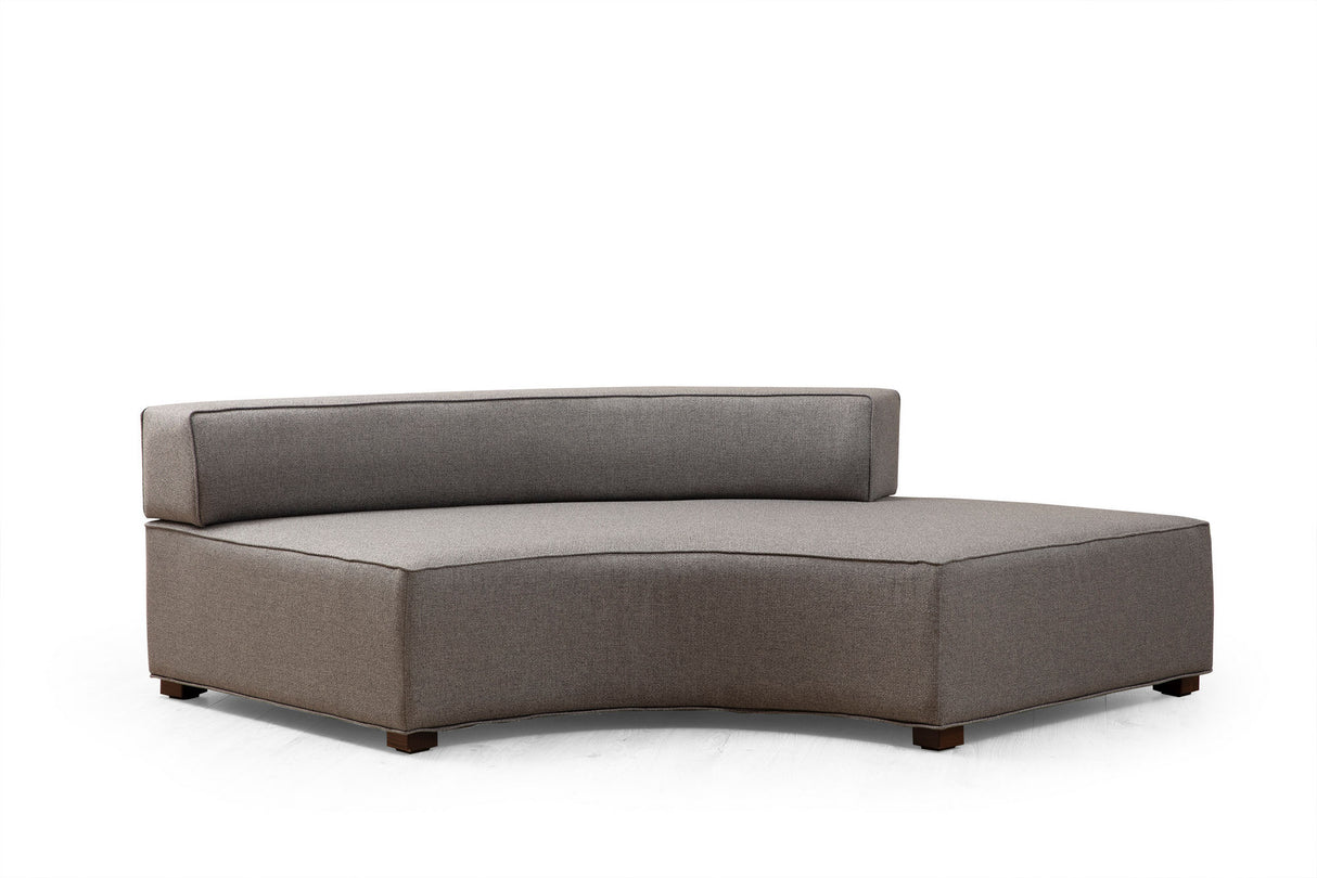 Ecksofa links Gondol Grau