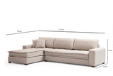 Ecksofa Lena Sandbeige