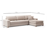 Ecksofa Lena Sandbeige