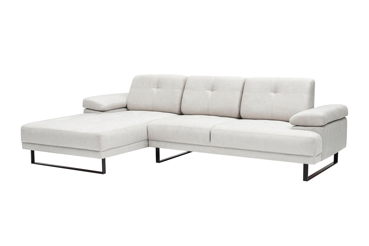 Ecksofa links Mustang Beige