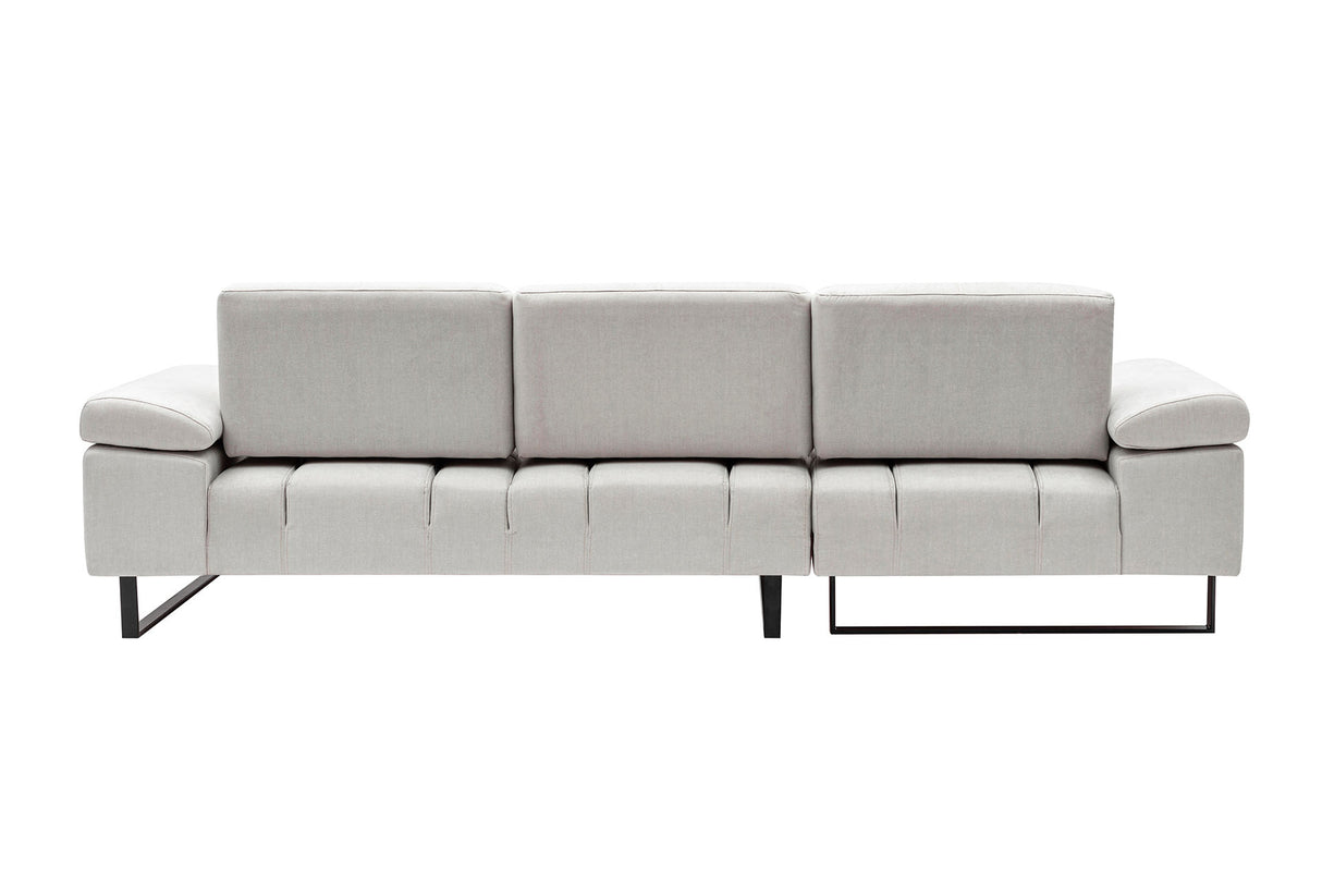 Ecksofa links Mustang Beige