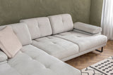 Ecksofa links Mustang Beige