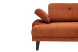 Rechtes Ecksofa Mustang Orange