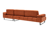 Rechtes Ecksofa Mustang Orange