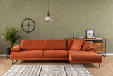 Rechtes Ecksofa Mustang Orange