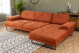 Rechtes Ecksofa Mustang Orange