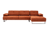 Rechtes Ecksofa Mustang Orange