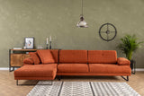 Ecksofa links Mustang Orange