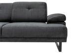 Ecksofa links Mustang Anthrazit