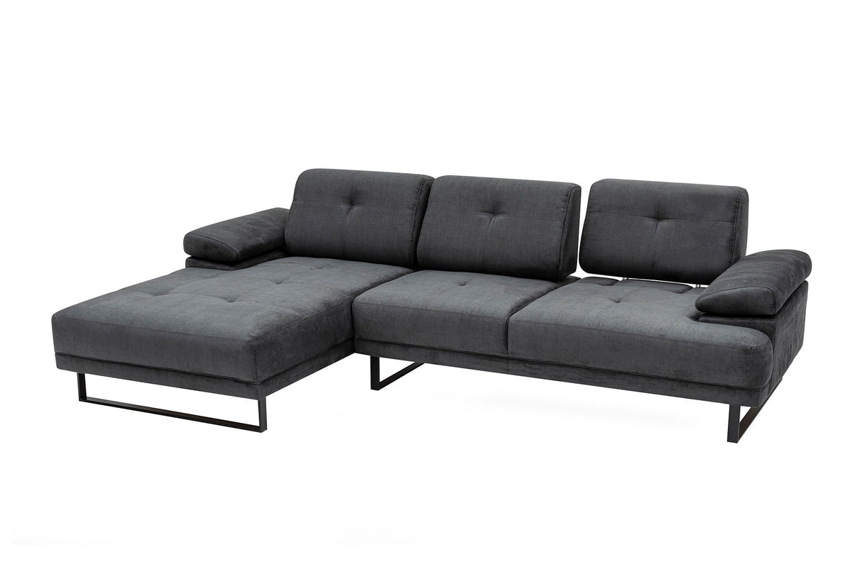 Ecksofa links Mustang Anthrazit