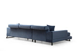 Ecksofa links Frido Marineblau