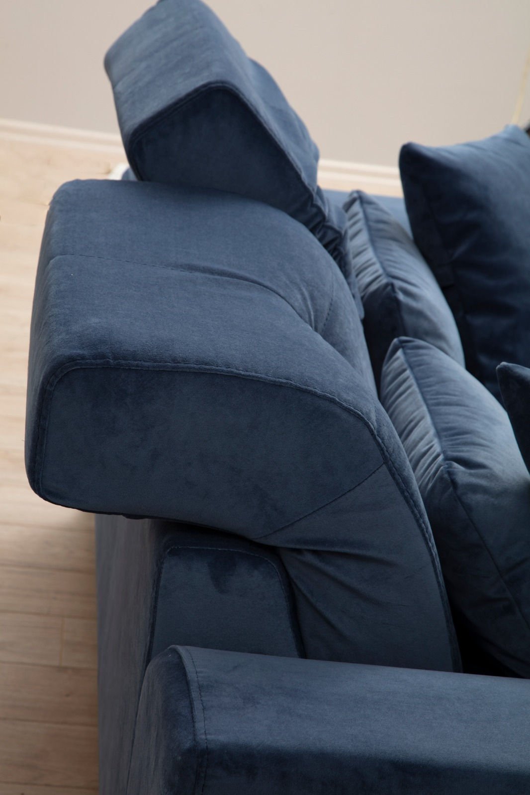 Ecksofa rechts Frido Marineblau