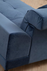 Ecksofa rechts Frido Marineblau