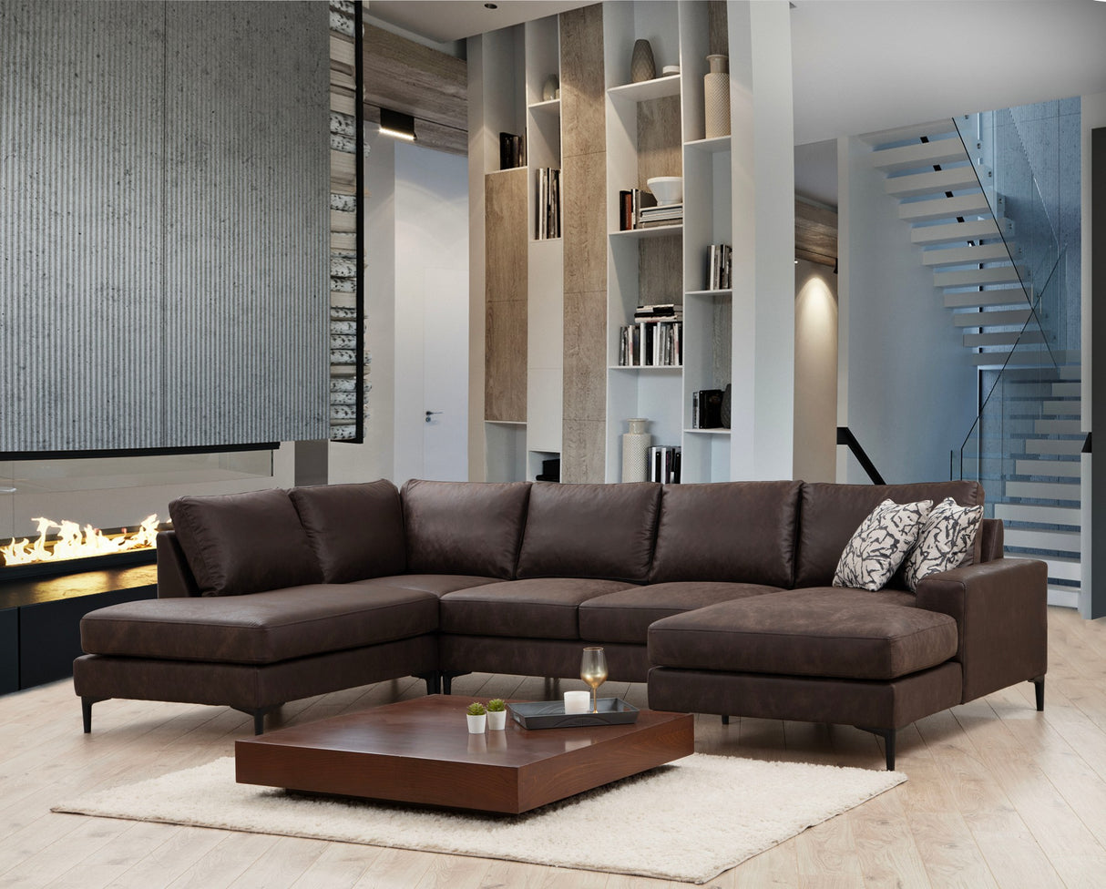 Ecksofa Porto Brown