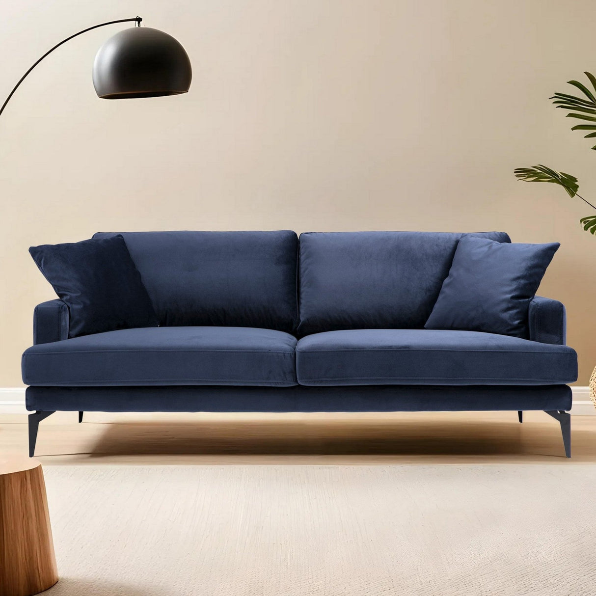 3-Sitzer-Sofa Papira Marineblau