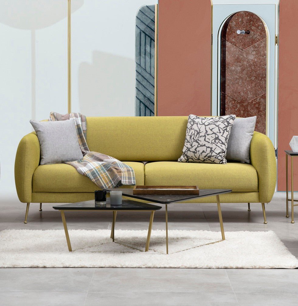 3-Sitzer-Schlafsofa Sevilla Gelb