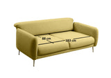 3-Sitzer-Schlafsofa Sevilla Gelb