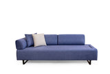 3-Sitzer-Infinity-Schlafsofa in Blau