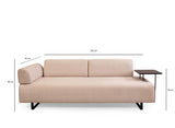 3-Sitzer-Schlafsofa Infinity Beige