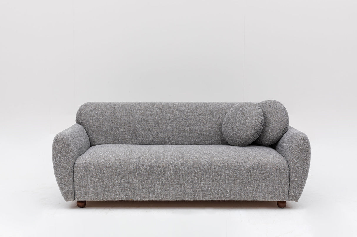 3-Sitzer-Sofa Eddy Hellgrau