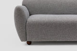 3-Sitzer-Sofa Eddy Hellgrau