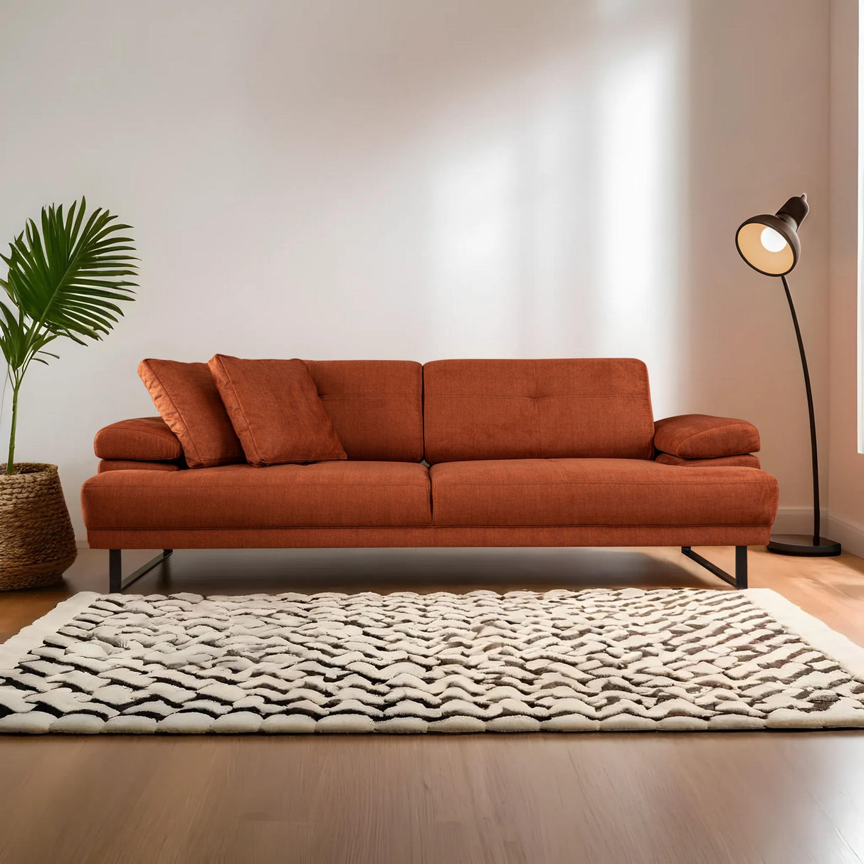 3-Sitzer-Schlafsofa Mustang Orange