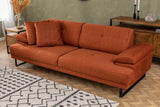 3-Sitzer-Schlafsofa Mustang Orange