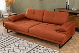 3-Sitzer-Schlafsofa Mustang Orange