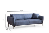 3-Sitzer-Sofa Belissimo Blau