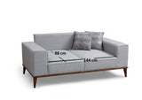 2-Sitzer-Schlafsofa Montana Grey