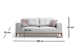 2-Sitzer-Schlafsofa Montana Grey