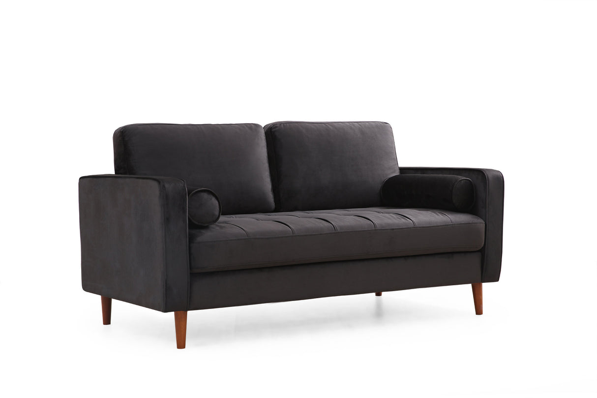 2-Sitzer-Sofa Rome Black Oak