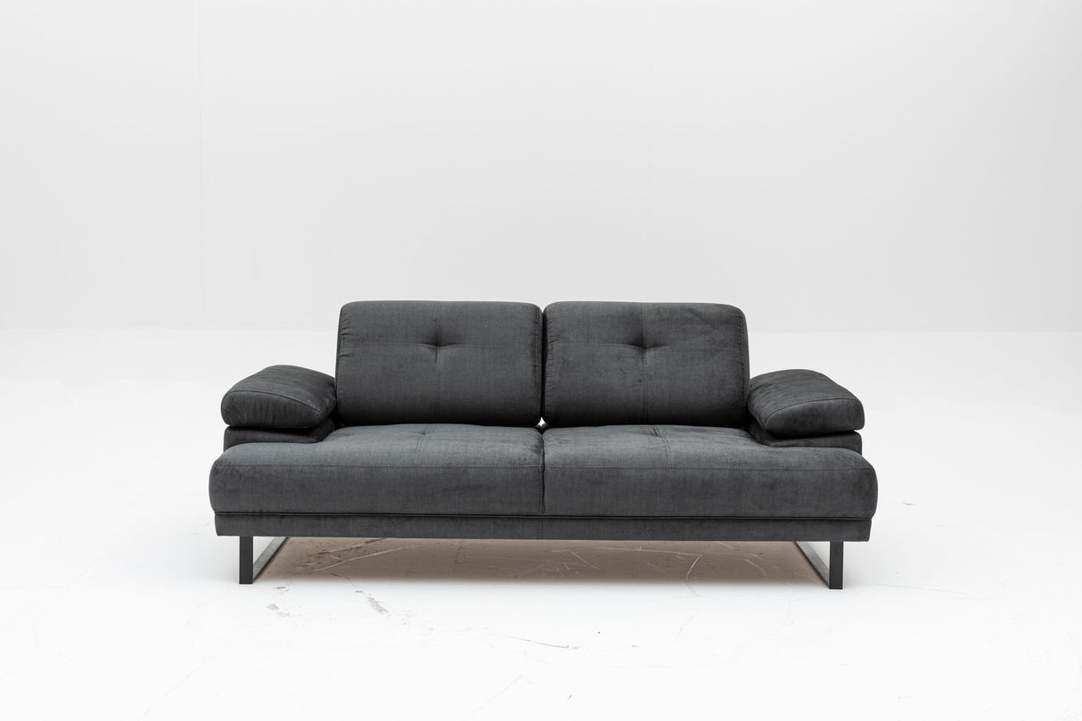 2-Sitzer-Schlafsofa Mustang Anthrazit