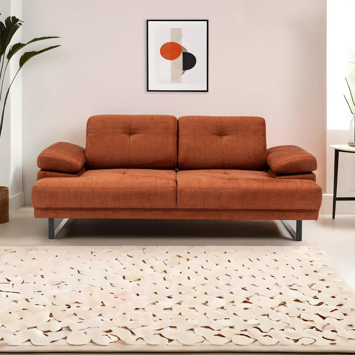 2-Sitzer-Schlafsofa Mustang Orange