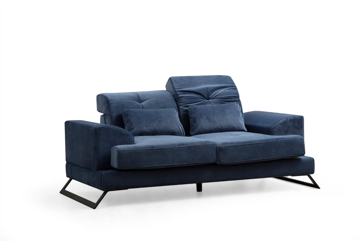 2-Sitzer-Sofa Frido Marineblau