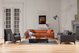 3-Sitzer-Sofa Petra Orange