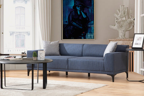 3-Sitzer-Sofa Petra Blau