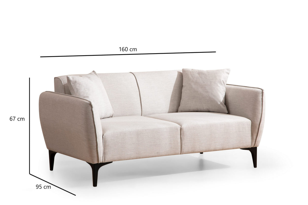 2-Sitzer-Sofa Belissimo Off White