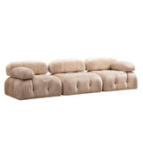 Modulare Bank 3-Sitzer-Bubble Velvet Beige