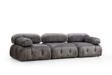 Modulares Sofa 3-Sitzer-Blasenlagergrau