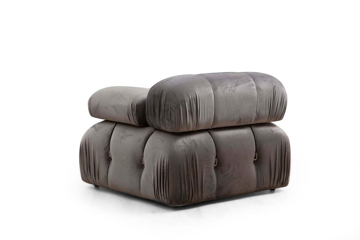 Modulares Sofa 3-Sitzer-Blasenlagergrau