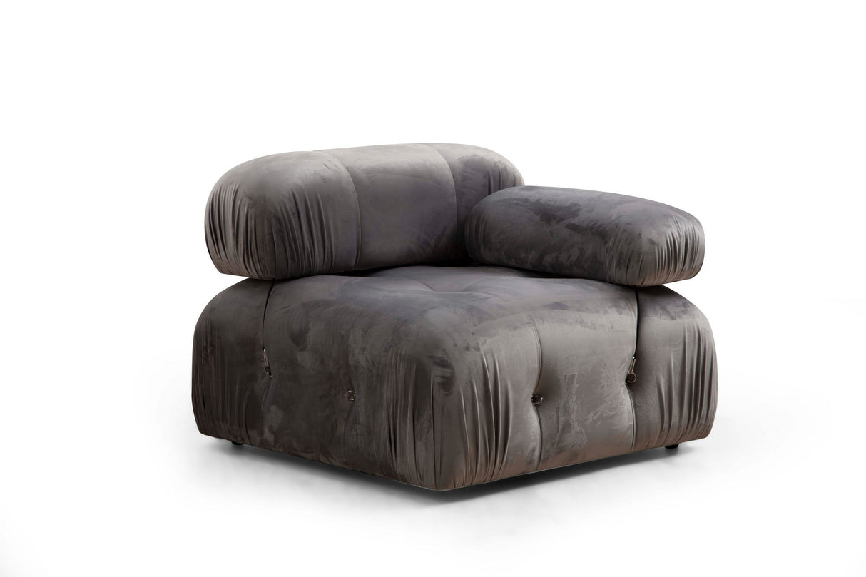 Modulares Sofa 3-Sitzer-Blasenlagergrau