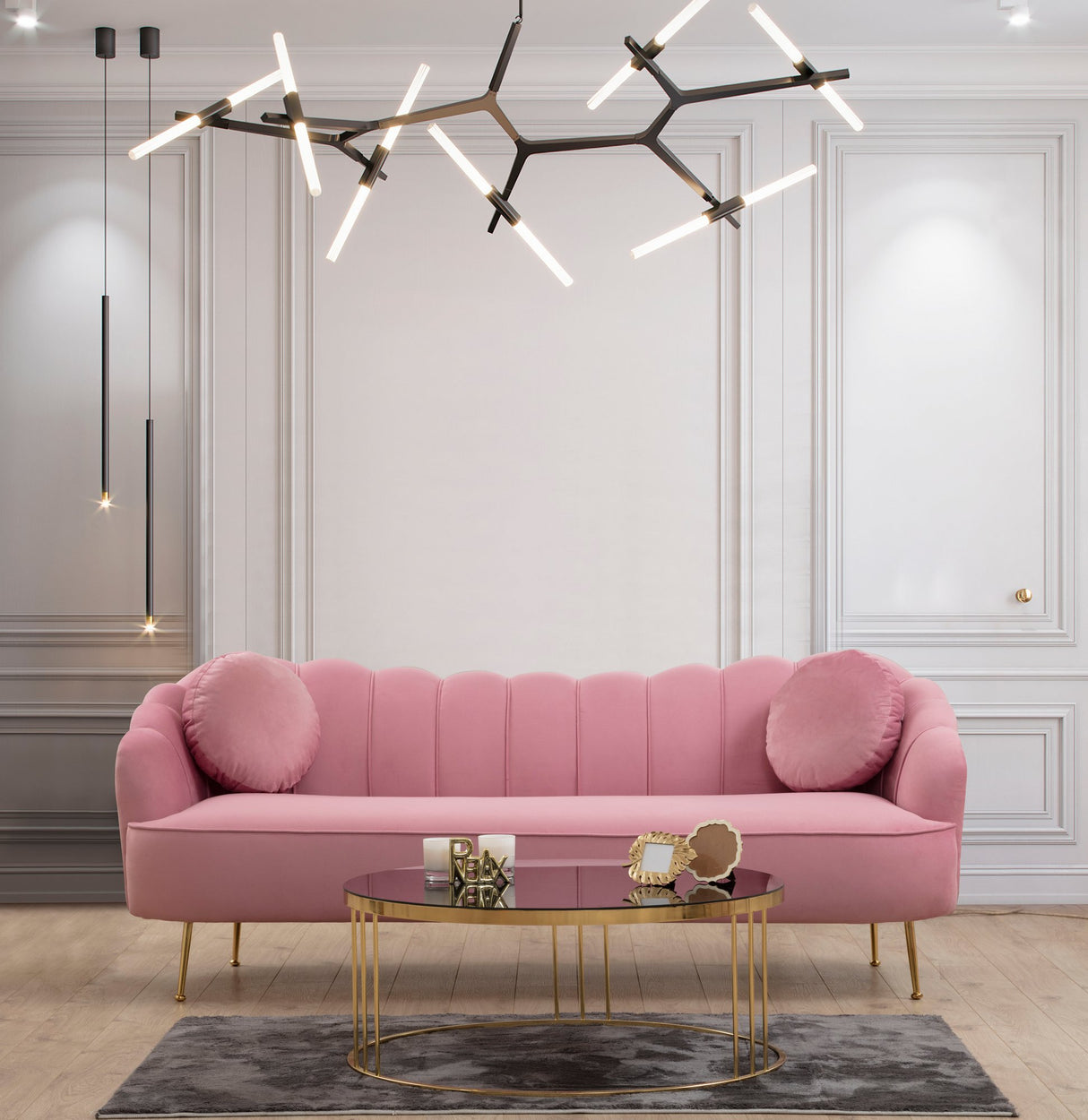 3-Sitzer-Sofa Istiridye Dusty Rose